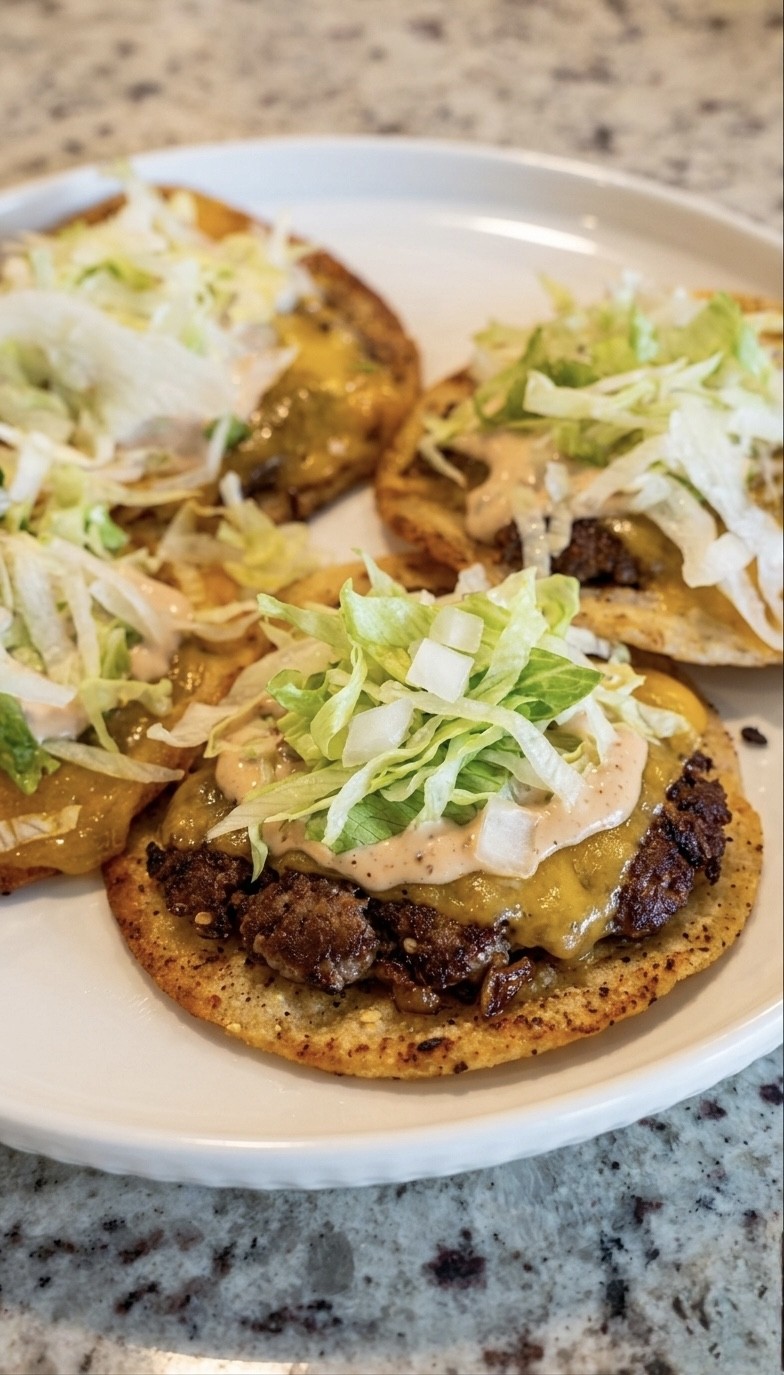 In-N-Out Style Smash Burger Tacos (Easy & Addicting)