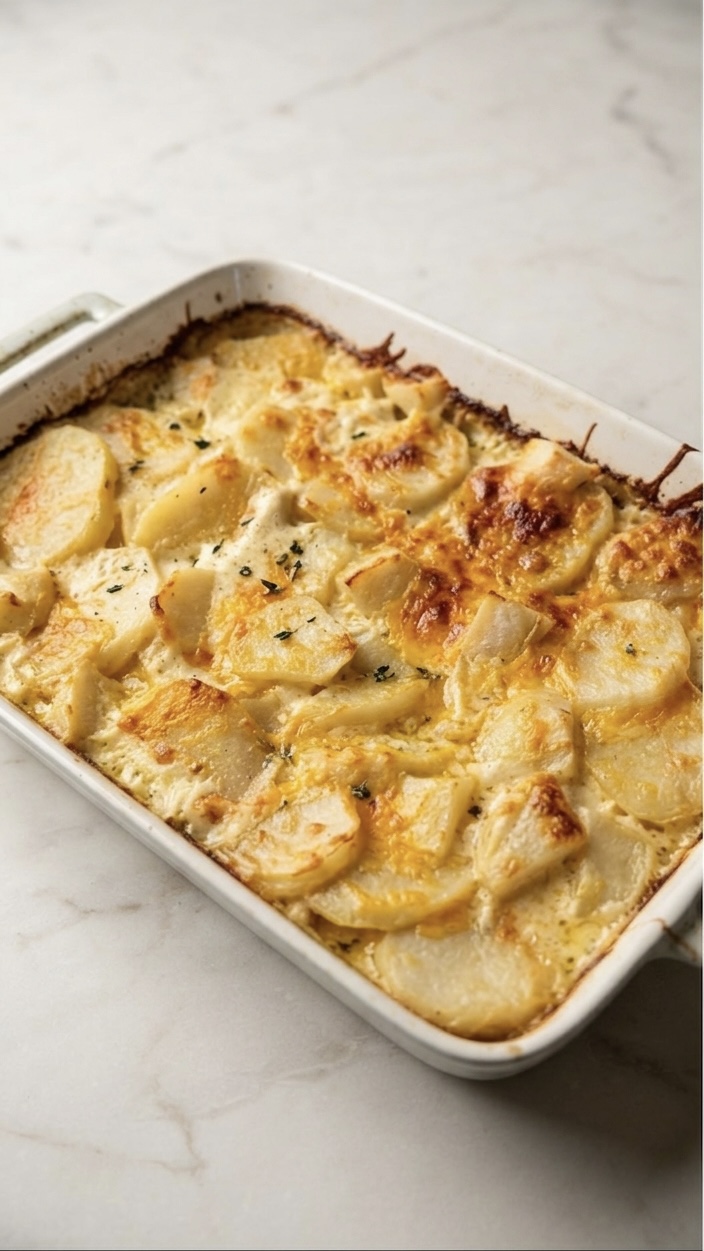 Creamy Sliced Potato Bake