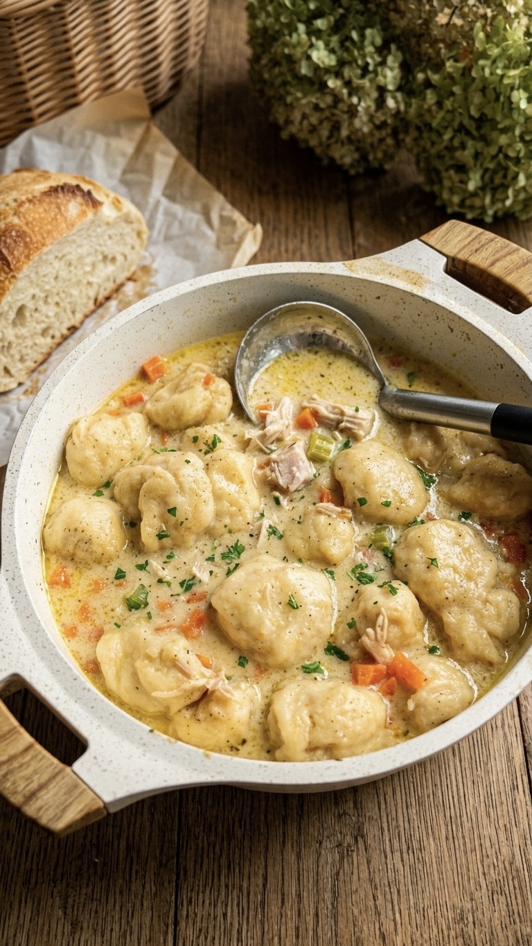 Easy Chicken and Dumplings Soup
